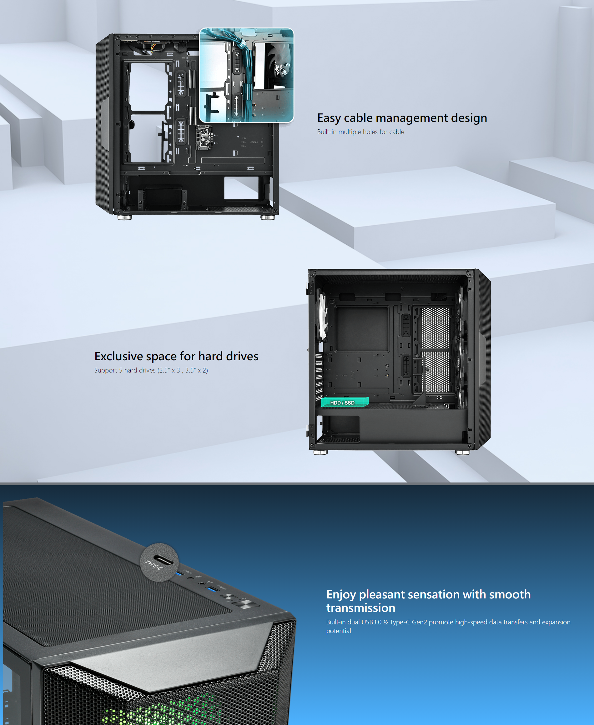 A large marketing image providing additional information about the product FSP CUT592 Full Tower E-ATX Case - Black - Additional alt info not provided